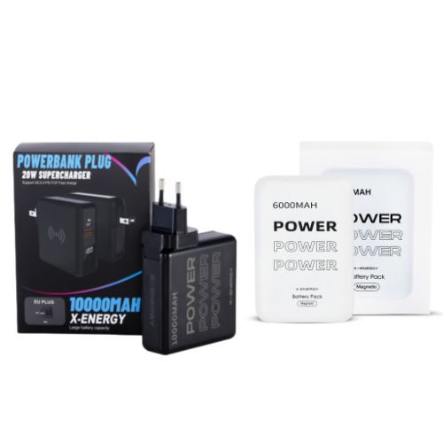 Bundle Deal - 1 Powerbank stik + 1 magnetisk Powerbank.
